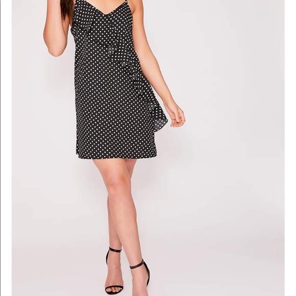 In The Style Binky Polka Dot Frill Cami Dress, size US 4 - Picture 6 of 6